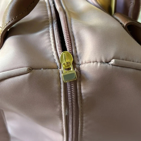 Joy Mangano Pink and Brown Travel Bag - Picture 15 of 15